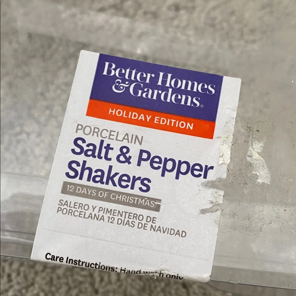 Better Homes & Gardens‎ 12 Days of Christmas Salt & Pepper Shakers Set of 2